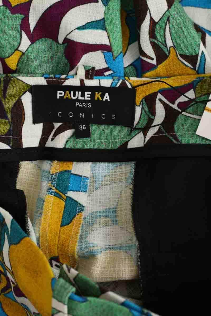 Pantalon droit Paule Ka Multicolore en Coton