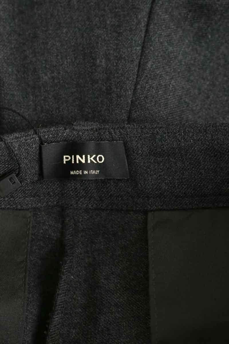 Pantalon droit Pinko Anthracite en Laine