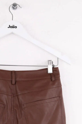 Pantalon droit Pinko Marron en Synthétique