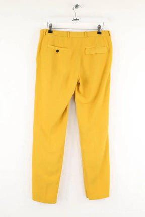 Pantalon droit Pomandère Jaune en Viscose