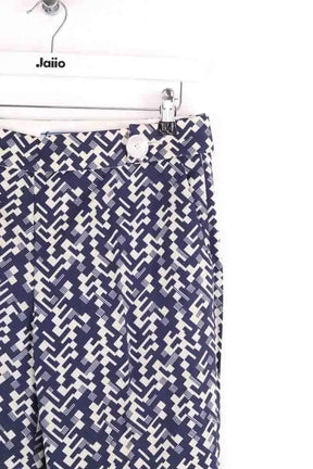 Pantalon droit Prada Bleu en Laine