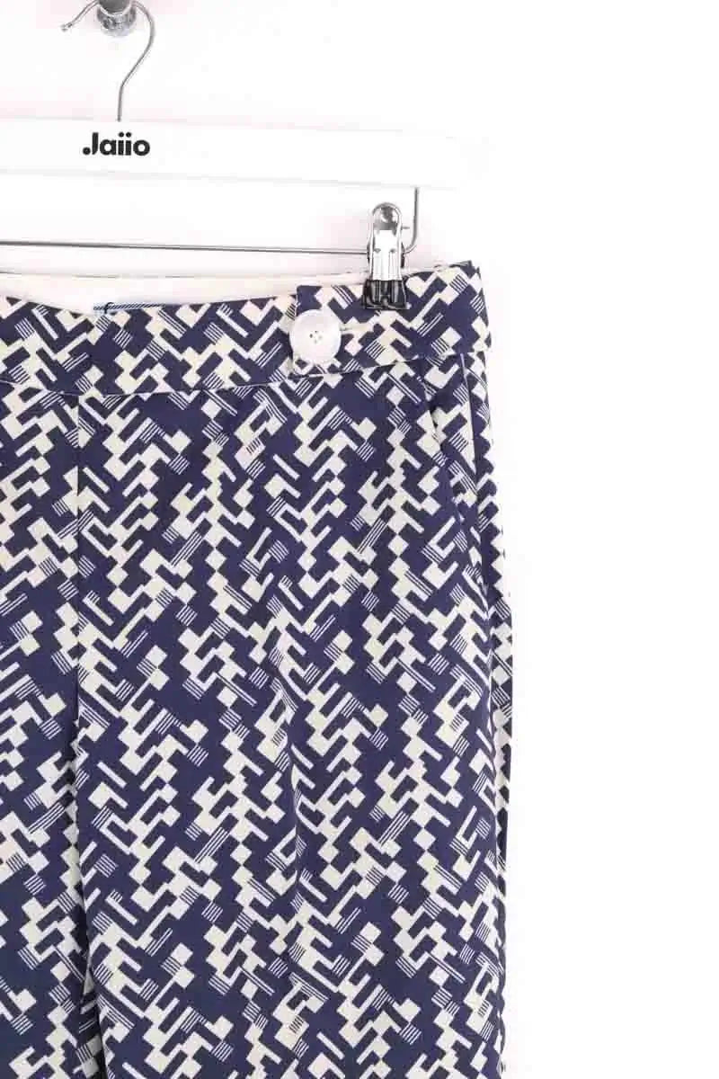 Pantalon droit Prada Bleu en Laine