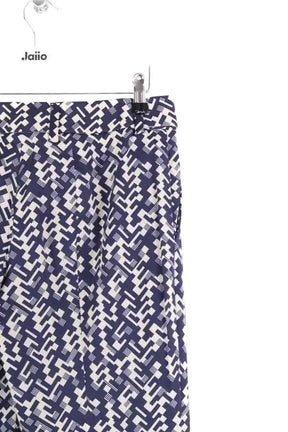 Pantalon droit Prada Bleu en Laine