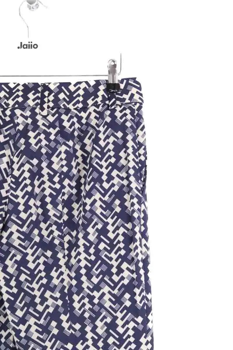 Pantalon droit Prada Bleu en Laine