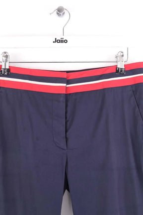 Pantalon droit Prada Bleu en Synthétique