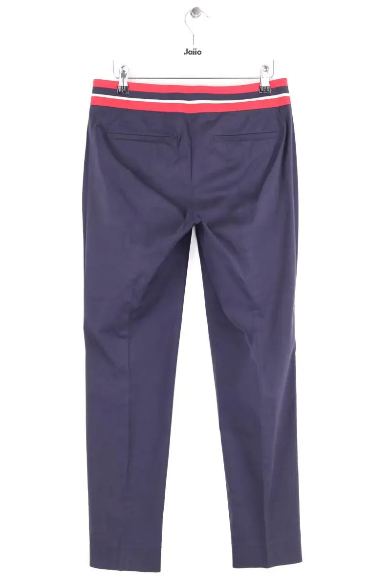 Pantalon droit Prada Bleu en Synthétique