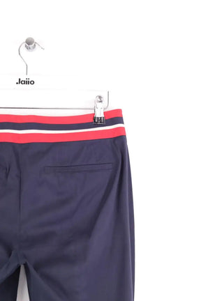 Pantalon droit Prada Bleu en Synthétique