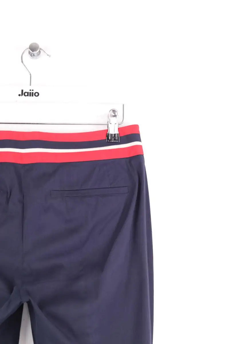 Pantalon droit Prada Bleu en Synthétique