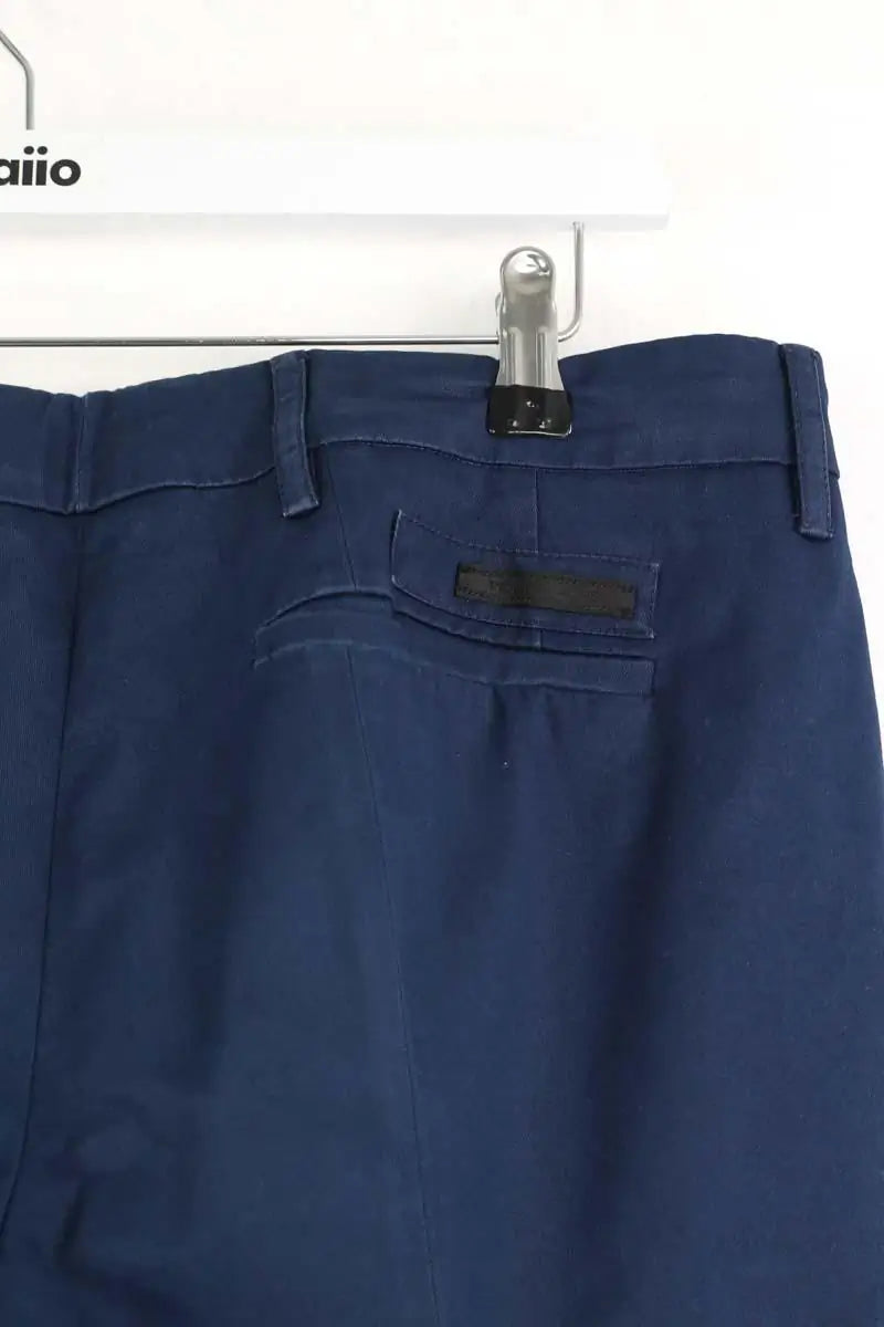 Pantalon droit Prada Marine en Coton