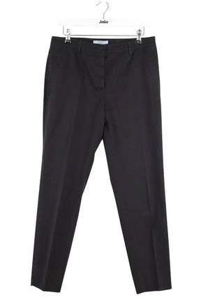 Pantalon droit Prada Noir en Coton, taille L - Seconde Main