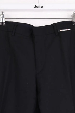 Pantalon droit Prada Noir en Laine