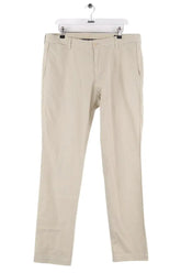Pantalon droit Ralph Lauren Beige en Coton, taille M - Seconde Main