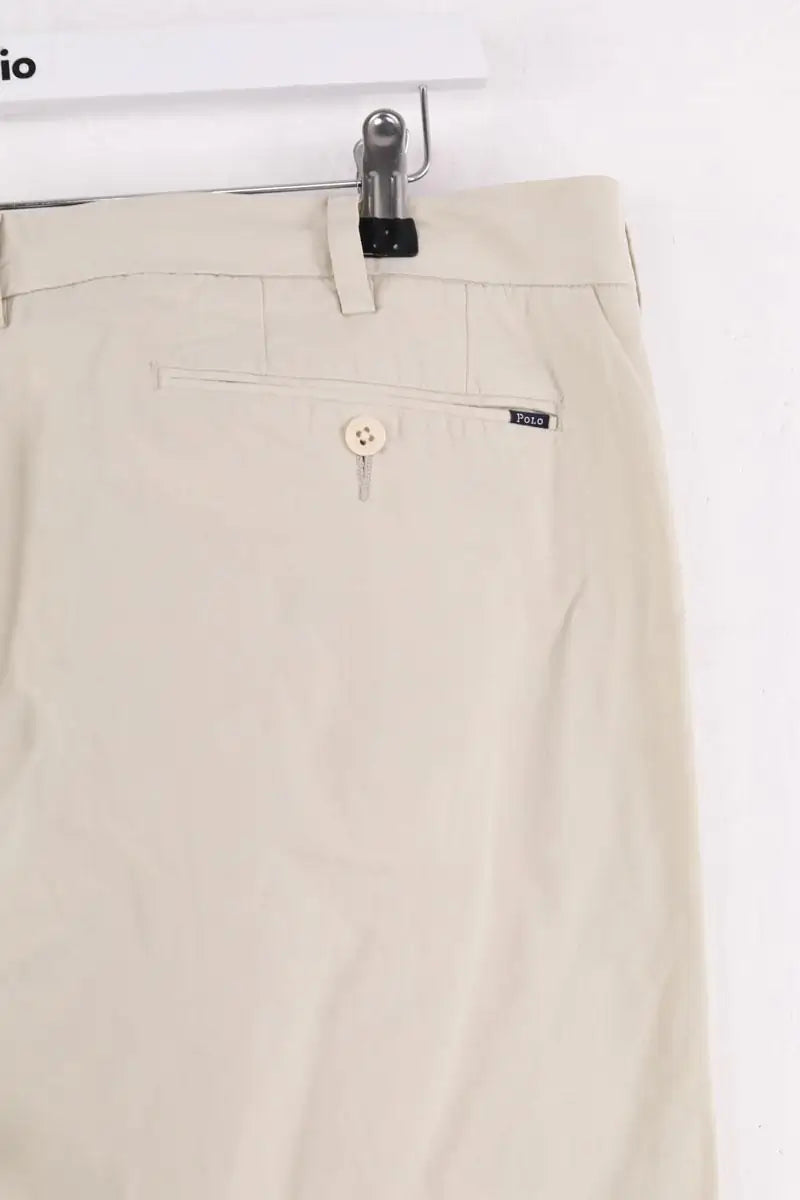 Pantalon droit Ralph Lauren Beige en Coton