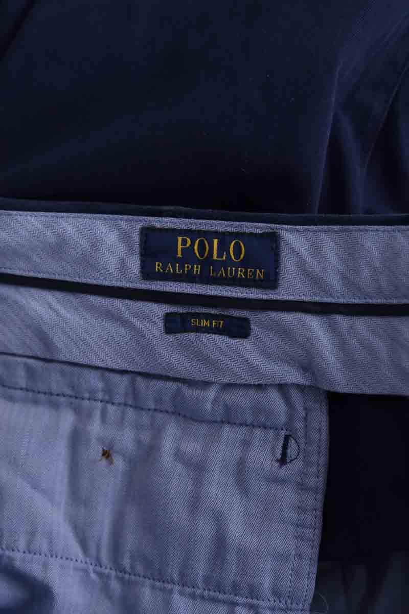 Pantalon droit Ralph Lauren Bleu en Coton