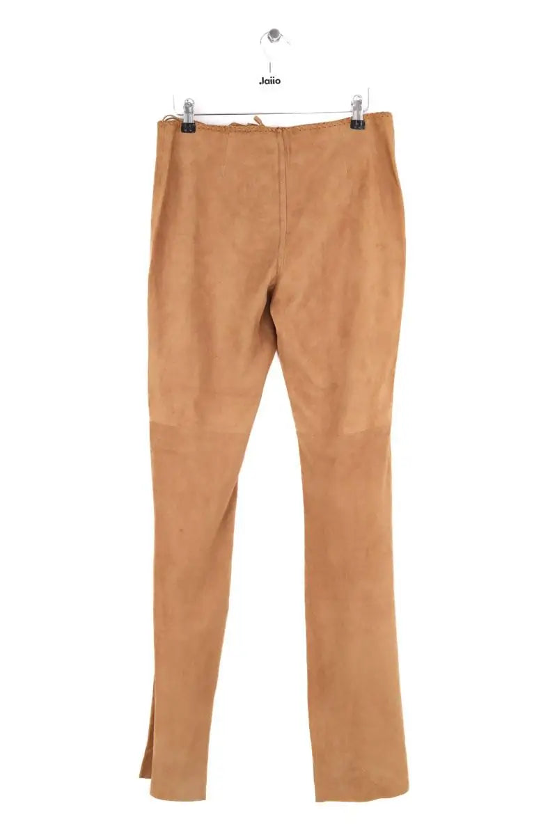 Pantalon droit Ralph Lauren Camel en Daim