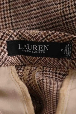 Pantalon droit Ralph Lauren Camel en Laine