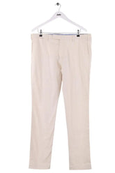 Pantalon droit Ralph Lauren Ecru en Coton, taille M - Seconde Main