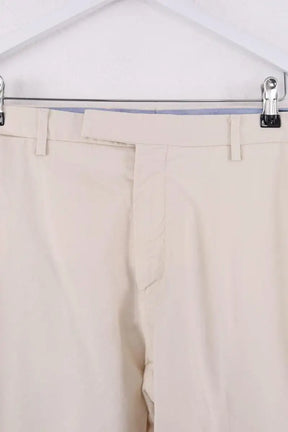Pantalon droit Ralph Lauren Ecru en Coton