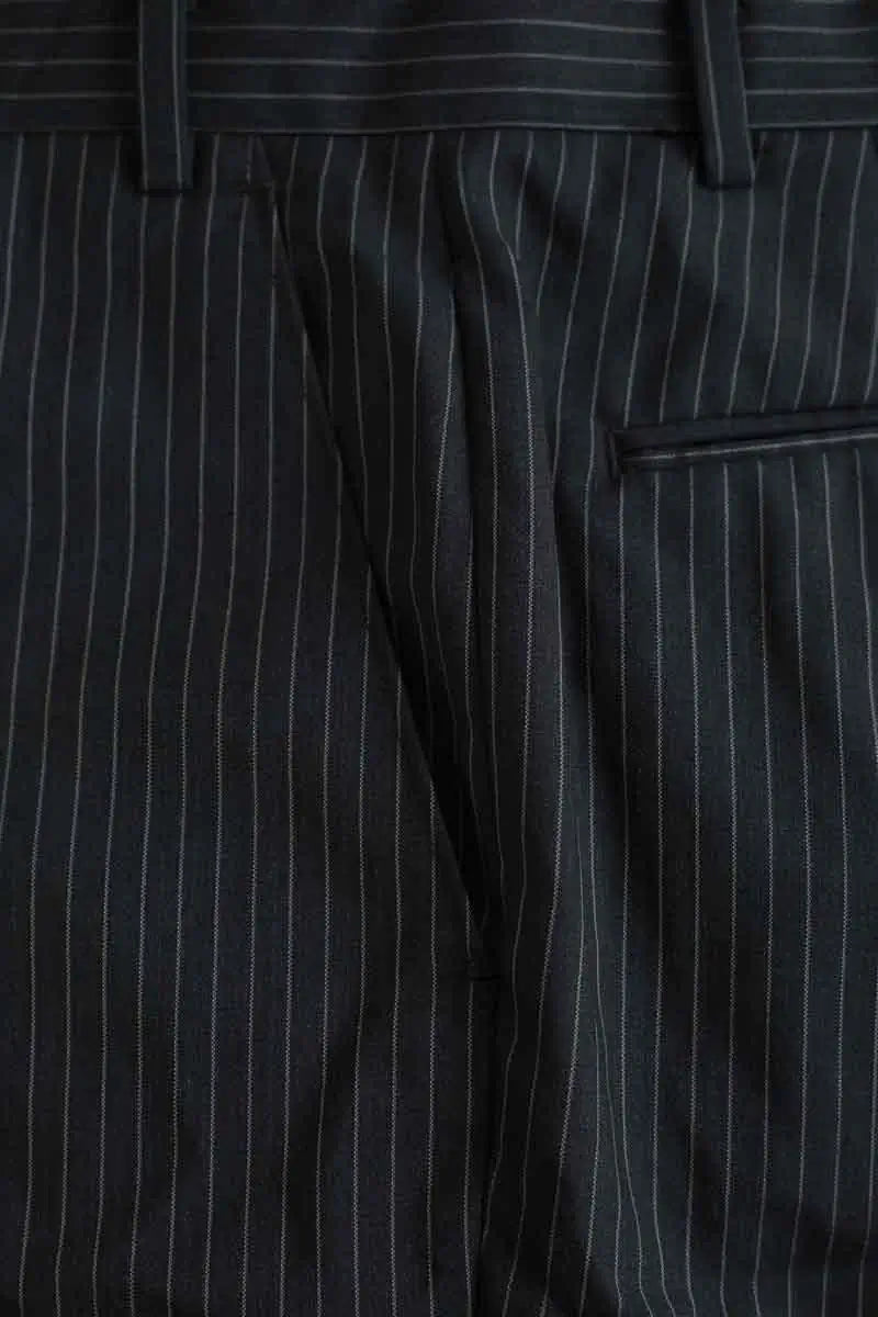 Pantalon droit Ralph Lauren Gris en Laine