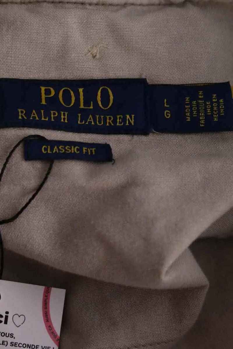 Pantalon droit Ralph Lauren Kaki en Coton