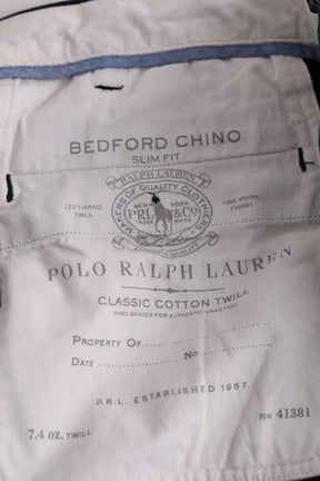 Pantalon droit Ralph Lauren Noir en Coton
