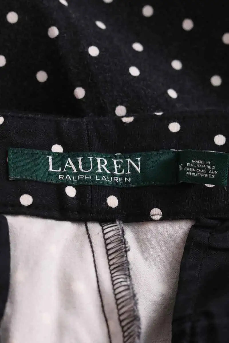 Pantalon droit Ralph Lauren Noir en Coton