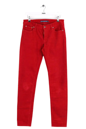 Pantalon droit Ralph Lauren Rouge en Coton, taille S - Seconde Main