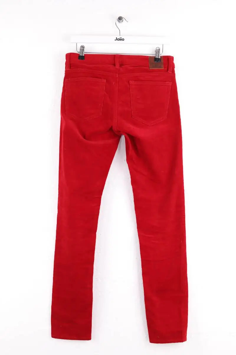 Pantalon droit Ralph Lauren Rouge en Coton