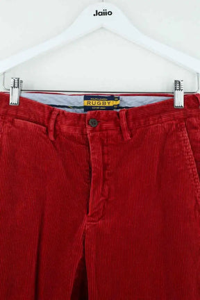 Pantalon droit Ralph Lauren Rouge en Coton