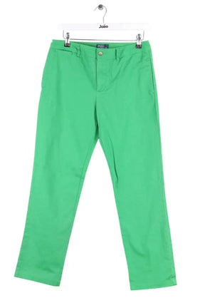Pantalon droit Ralph Lauren Vert en Coton, taille M - Seconde Main