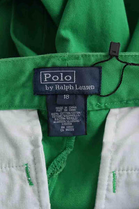 Pantalon droit Ralph Lauren Vert en Coton