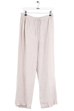 Pantalon droit Reformation Beige en Lin, taille M - Seconde Main