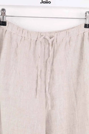 Pantalon droit Reformation Beige en Lin