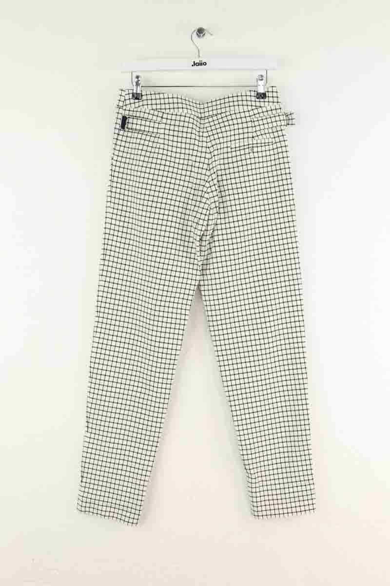 Pantalon droit Roseanna Blanc en Viscose