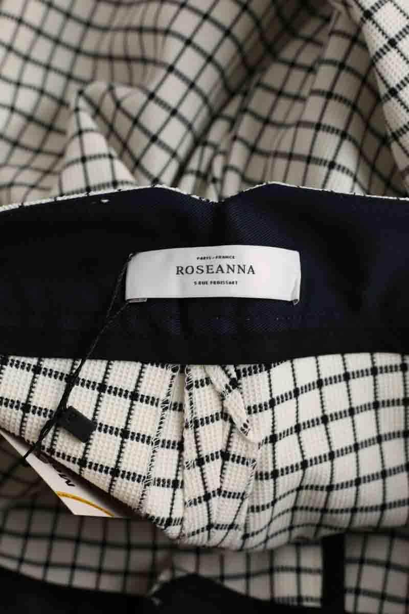 Pantalon droit Roseanna Blanc en Viscose