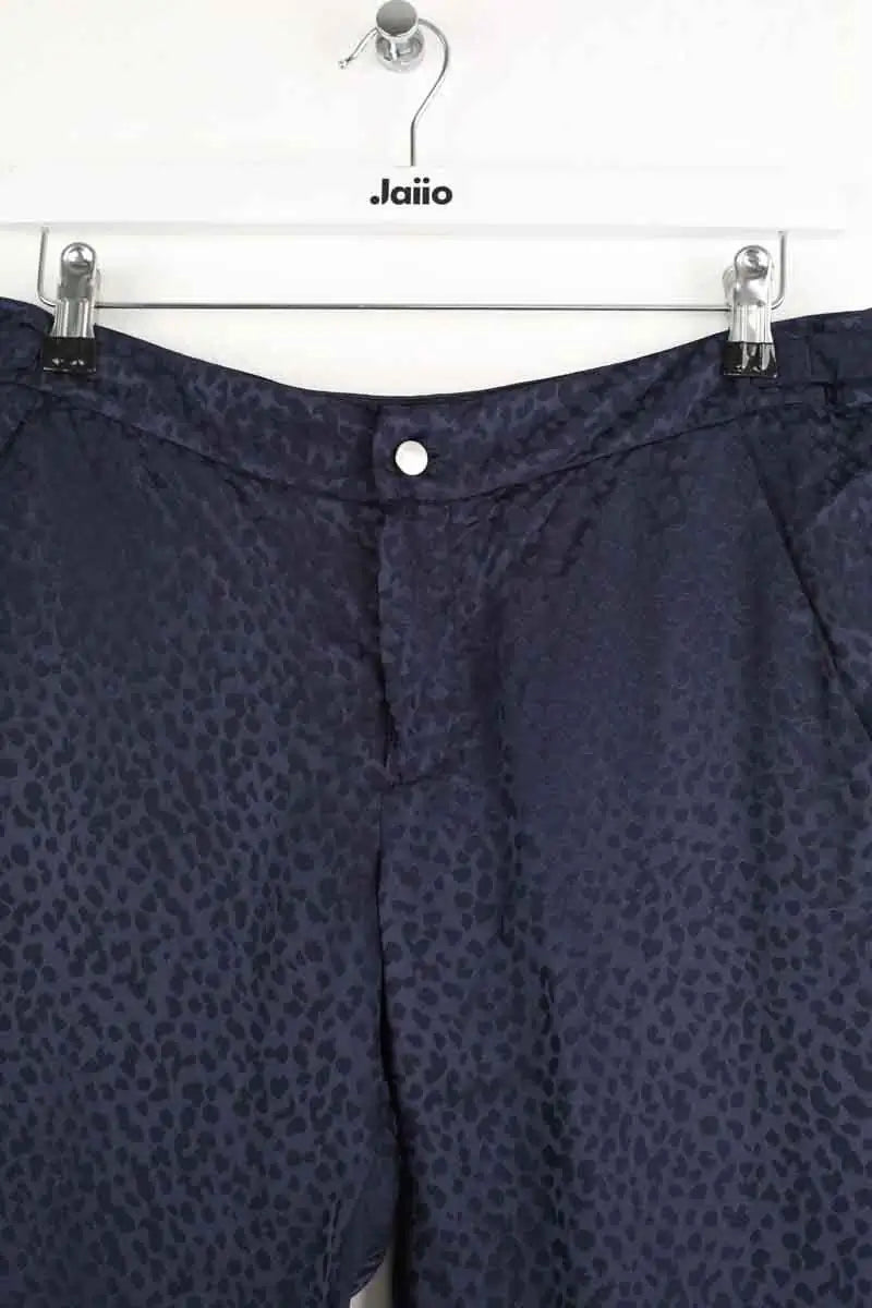Pantalon droit Roseanna Bleu en Soie
