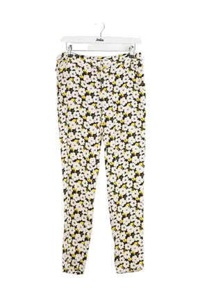 Pantalon droit Roseanna Jaune en Soie, taille S - Seconde Main