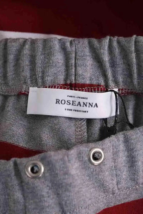 Pantalon droit Roseanna West Jersey Song Gris en Coton