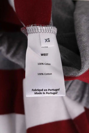 Pantalon droit Roseanna West Jersey Song Gris en Coton