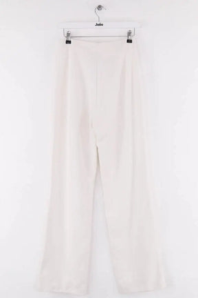 Pantalon droit Saaj Blanc en Coton