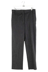 Pantalon droit Sandro Anthracite en Laine, taille M - Seconde Main