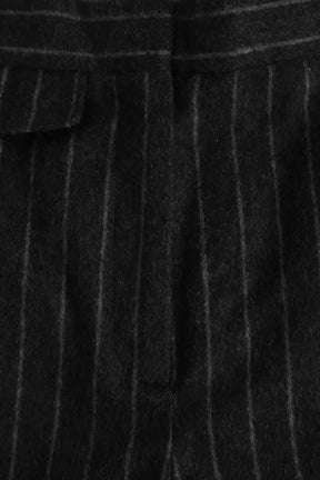 Pantalon droit Sandro Anthracite en Laine