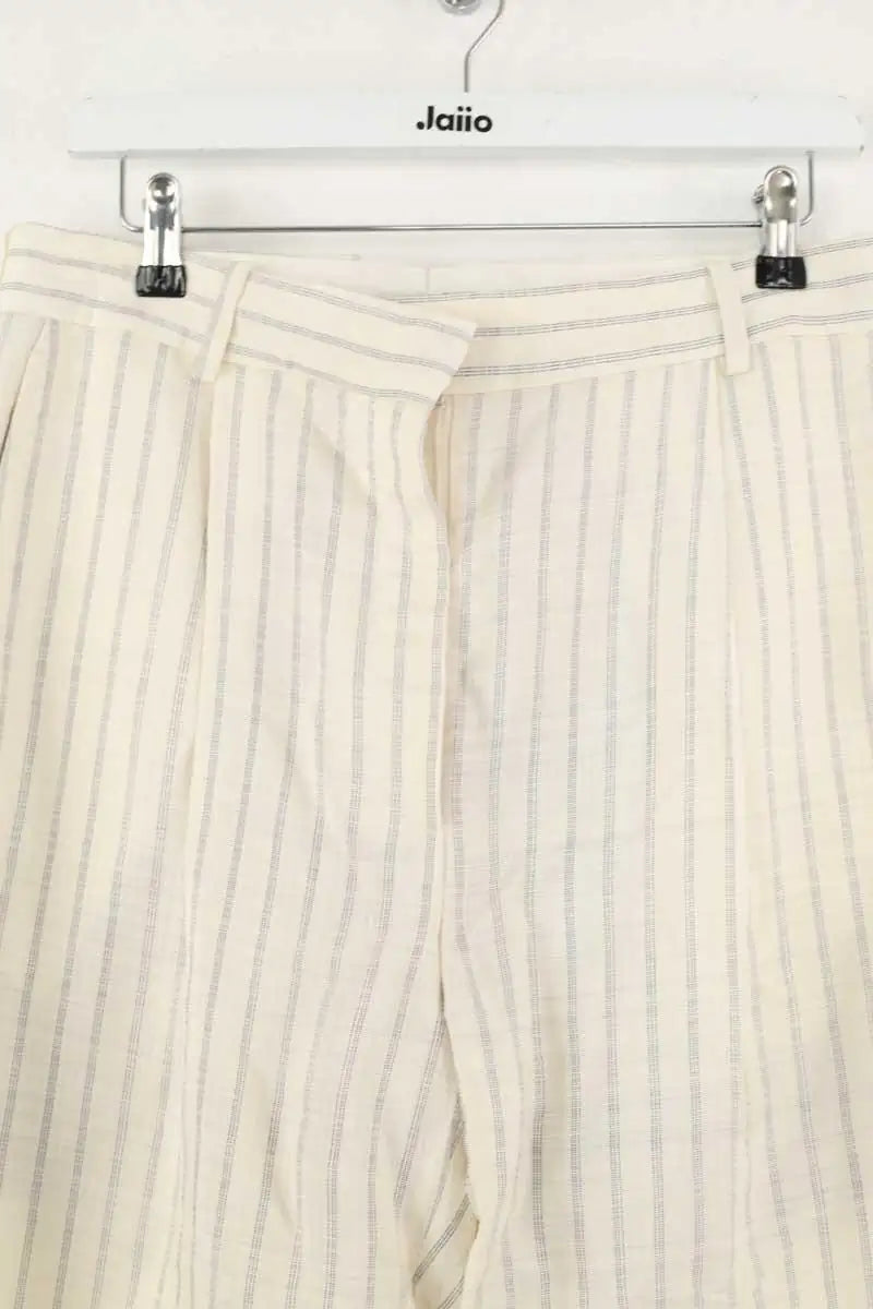 Pantalon droit Sandro Blanc en Viscose