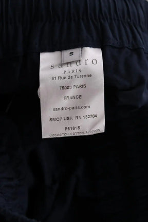 Pantalon droit Sandro Bleu en Coton