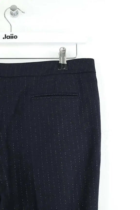 Pantalon droit Sandro Bleu en Polyester