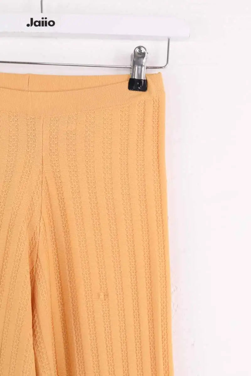 Pantalon droit Sandro Jaune en Viscose