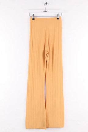 Pantalon droit Sandro Jaune en Viscose