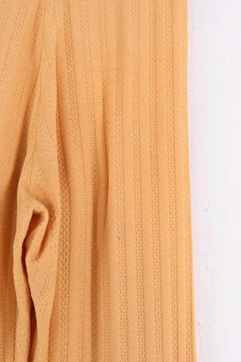 Pantalon droit Sandro Jaune en Viscose