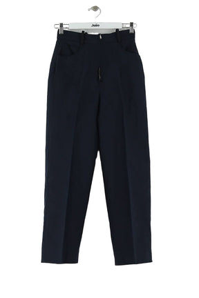 Pantalon droit Sandro Marine en Coton, taille S - Seconde Main