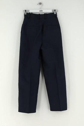 Pantalon droit Sandro Marine en Coton